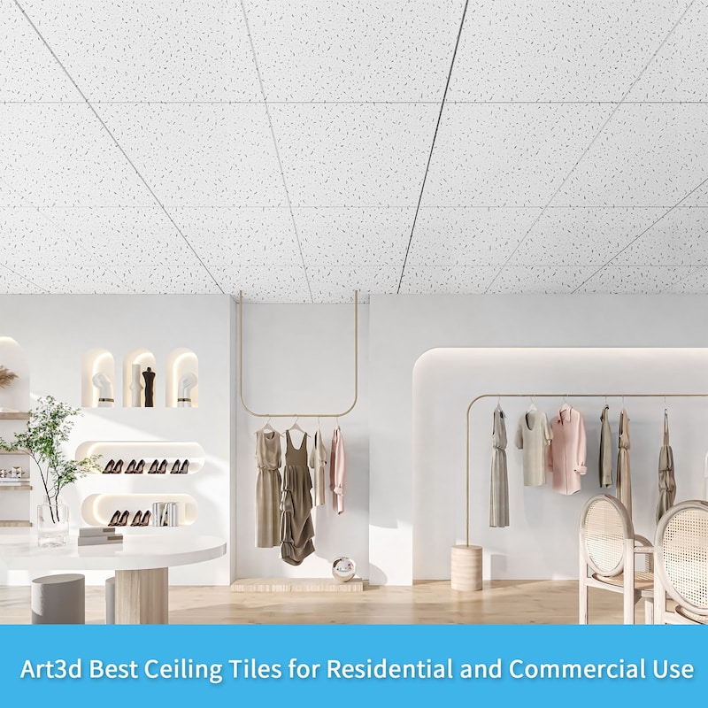 Art3d Flexible PET Sound Panels, 24x24 Inch, 12 Tiles, Off-White