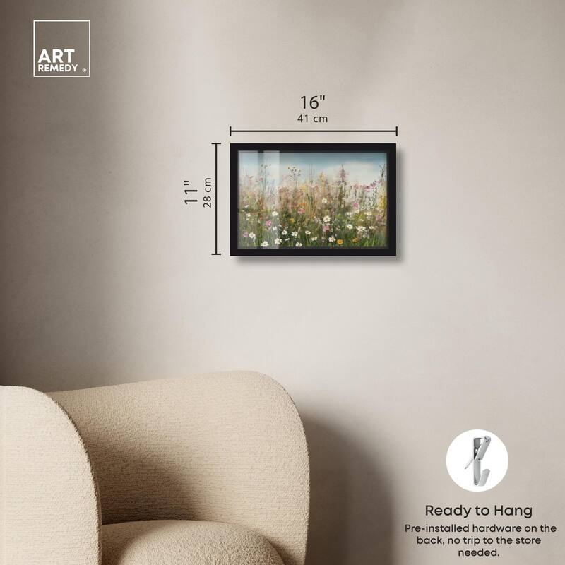 Glimmering Glade Garden I Shadowbox by Art Remedy