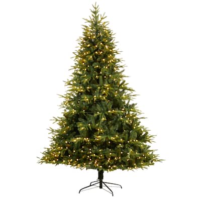 8' Colorado Mountain Fir Christmas Tree with 700 Multi LED Lights - 96