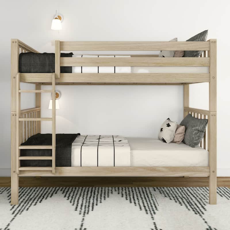 Max and Lily Scandinavian Twin Over Twin Bunk Bed