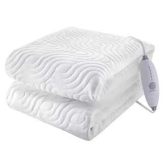 Air Layer Heated Mattress Pad, Electric Bed Warmer with 5 Heat Settings ...