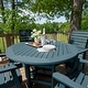preview thumbnail 11 of 49, Weatherly 5-piece Outdoor Dining Set - 48" Round Table, Counter-height
