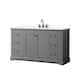 Option Dark Gray / White Quartz Top / Matte Black