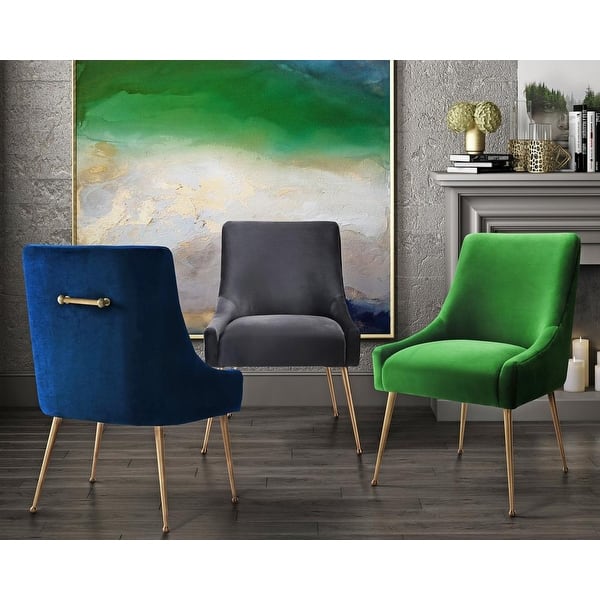 Beatrix Green Velvet Side Chair Overstock 14096516
