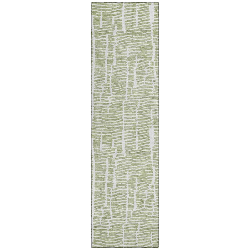 Machine Washable Indoor/ Outdoor Chantille Modern Abstract Rug