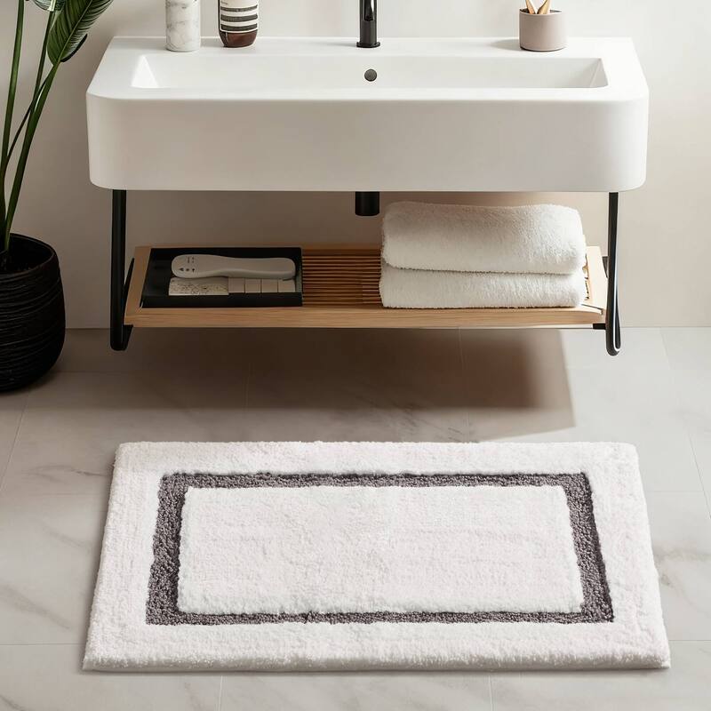 Madison Park Roan Border Tufted Bath Rug - On Sale - Overstock - 43445802