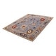 preview thumbnail 4 of 7, ECARPETGALLERY Hand-knotted Modern Oushak Light Denim Blue Wool Rug - 7' 11" x 9' 11"