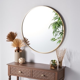 SAFAVIEH Rinlon 30-inch Round Gold Mirror - 30