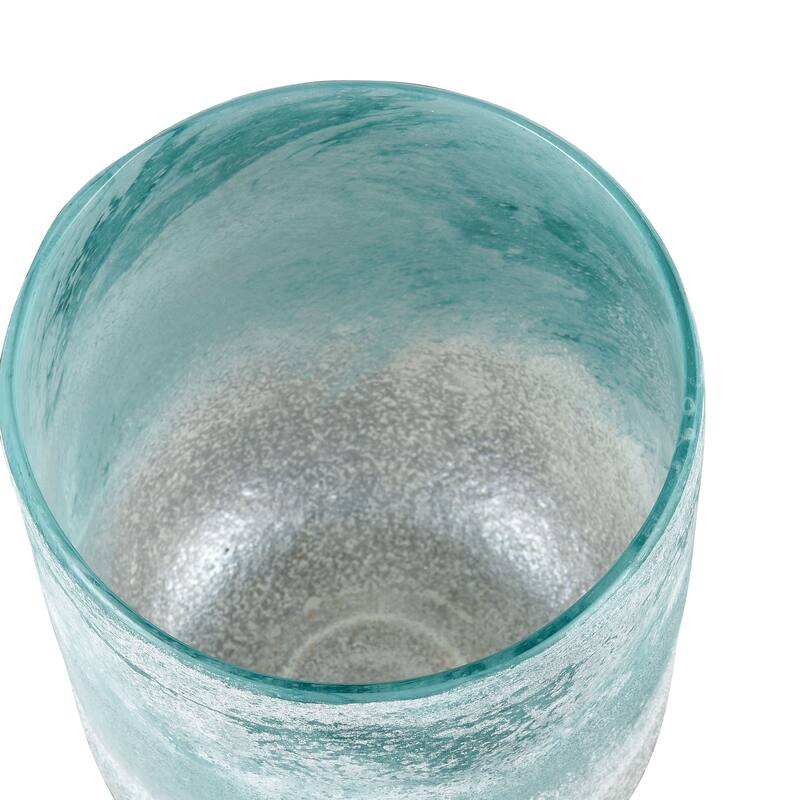 Elk Home Haweswater Frosted Turquoise Glass 7 Inch Wide Vase