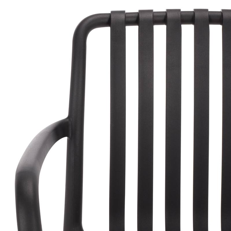 SAFAVIEH Outdoor Living Holly Stacking Dining Armchair (Set of 2) - 22"W x 22"D x 32"H