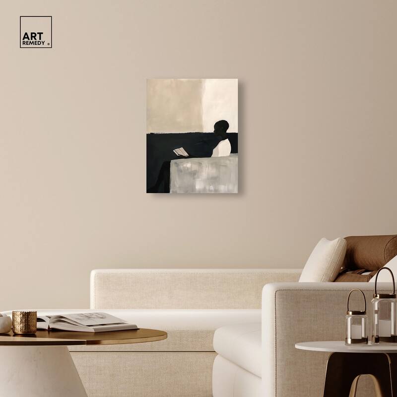 Void Reader III Canvas by Art Remedy, Gallery Wrapped