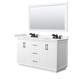 Option White / White Quartz Top / Matte Black Hardware