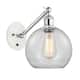 Option White and Polished Chrome / Clear