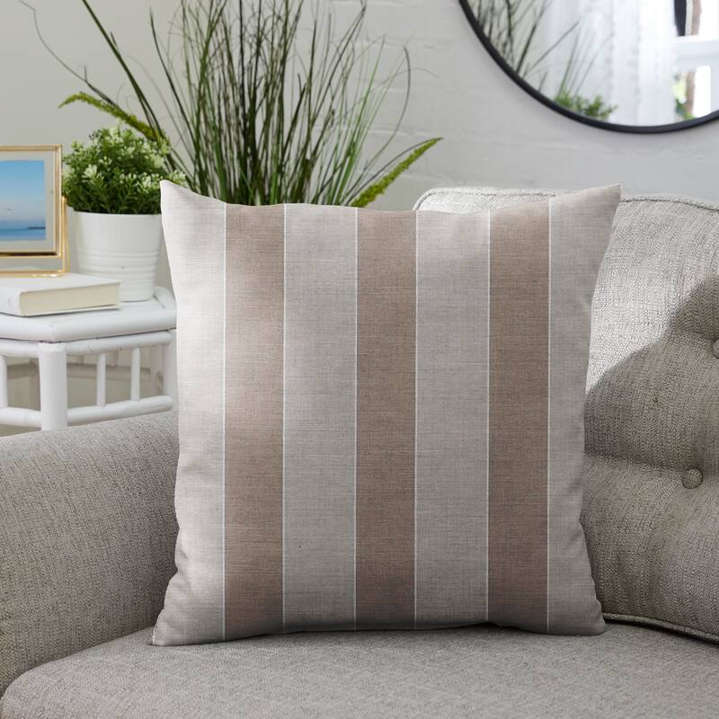 Sunbrella Range Dune Indoor/ Outdoor Pillow, 20 in x 20 in