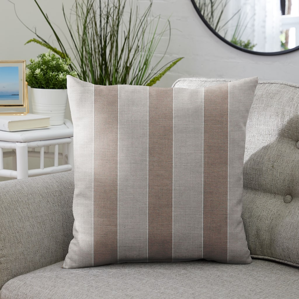 Sunbrella Range Dune Indoor/ Outdoor Pillow, 20 in x 20 in