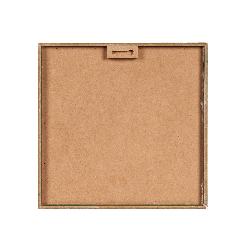 12" x 12" Wooden Reindeer on Polyester Wall Decor, "Oh What Fun"