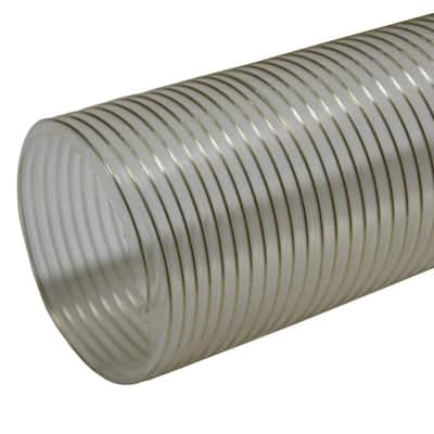 Rubber-Cal "PVC Flexduct" General Purpose - Clear - 3" ID x 25' (Fully Stretched) - 3x300