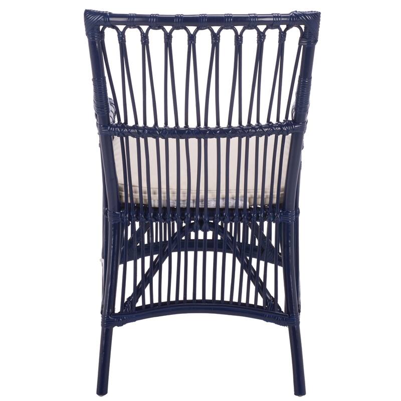 SAFAVIEH Zorianna Solid Wood Dining Chair with Cushion (Fully Assembled) - 22"W x 22"D x 36"H