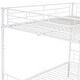 preview thumbnail 24 of 22, Full Over Full Metal Bunk Bed with Shelf & Guardrails - Sleek and Functional