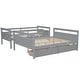 preview thumbnail 21 of 21, Twin over Full Bunk Bed with Ladder, Two Storage Drawers, Safety Guardrail