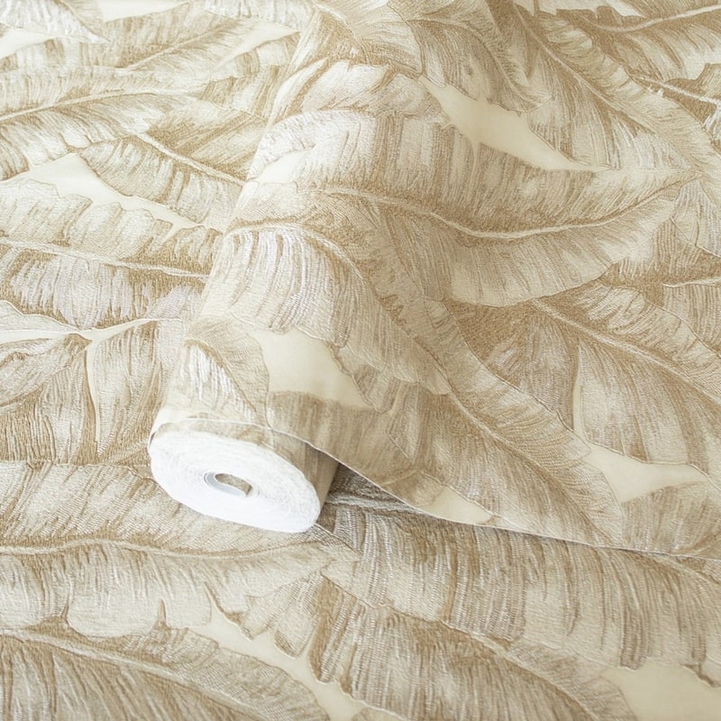 Botanical Exotic Plants Luxury Leaf Pattern Tropical Wallpaper