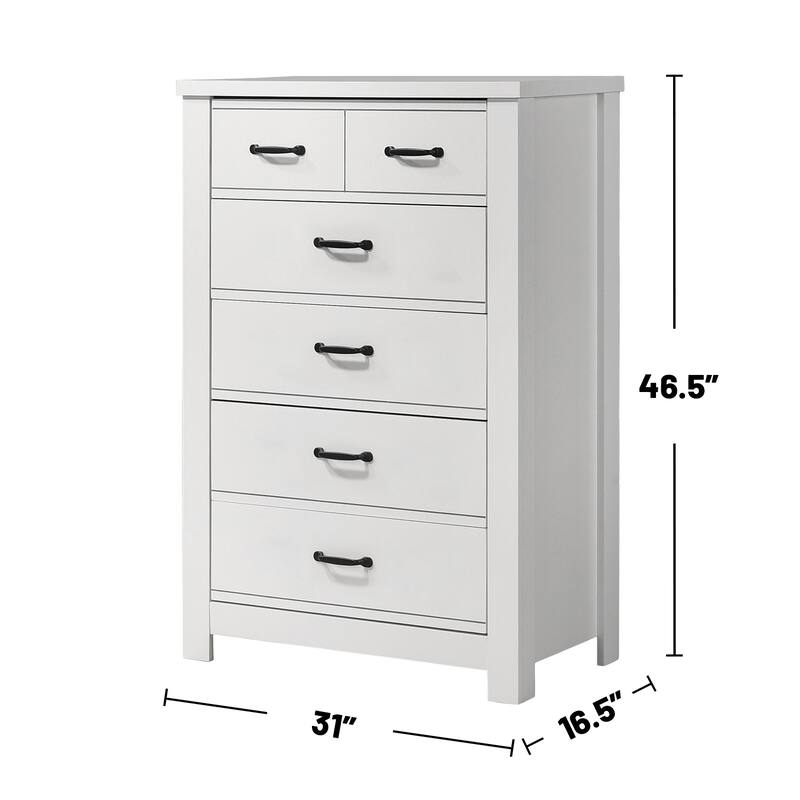 3 Piece Bedroom Set with Storage Drawers in White