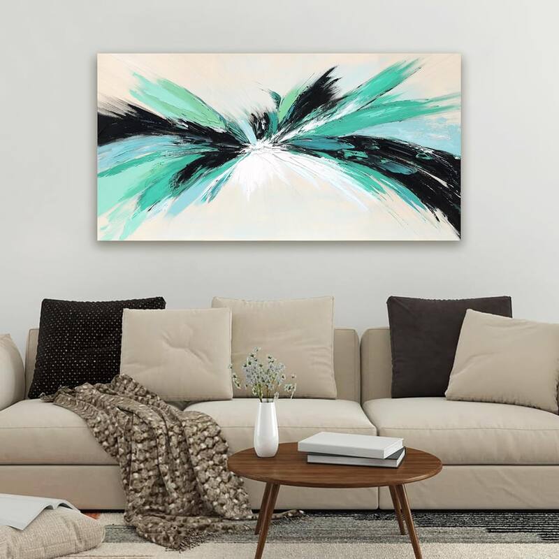 Modern Green Abstract Wall Art Prints Wall Art
