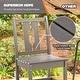 preview thumbnail 29 of 92, Versatile Outdoor Dining Sets w Swivel/Folding Chairs & Steel Slat Table and HDPE Dining Table Set for Gardens, Patios