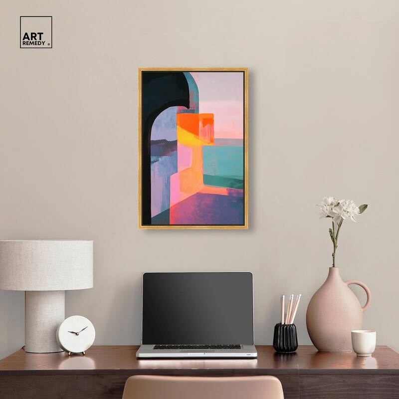 Color Blocks III Canvas by Art Remedy