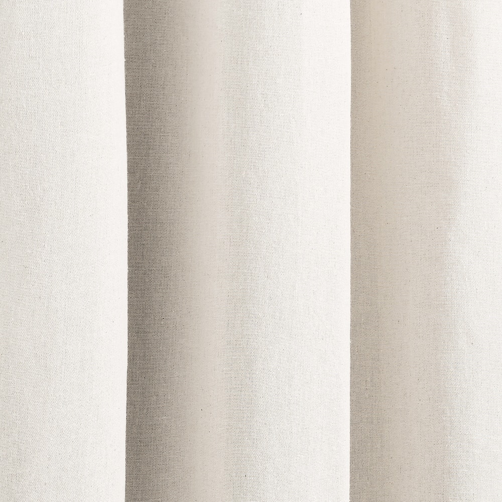 Lush Decor Insulated Grommet Blackout Linen Window Curtain Panel Single