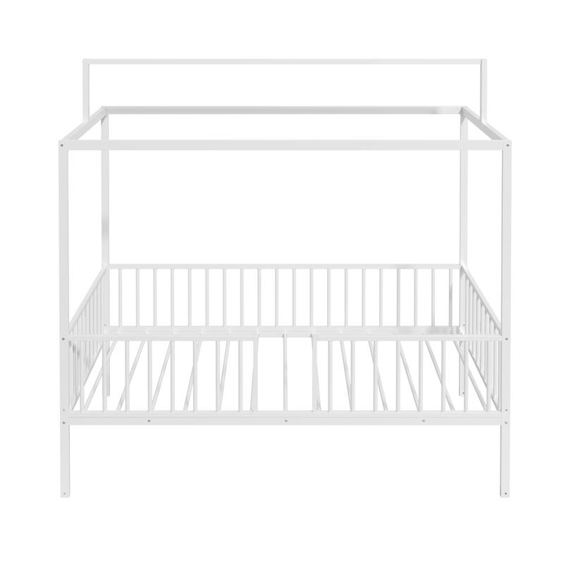 3-in-1 Convertible Montessori Metal Floor Bed by Harper&Bright Designs