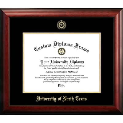 University of North Texas 14w x 11h Gold Embossed Diploma Frame