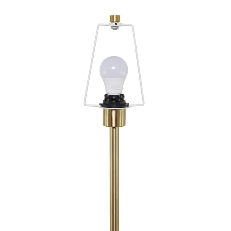 Black Metal Contemporary Floor Lamp - 14"W x 14"L x 62"H