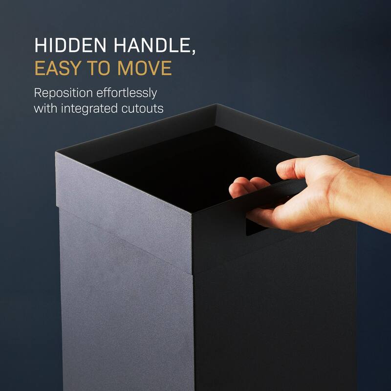 Yamazaki Home Trash Can, Steel, 7.25 gallons, 27 liters