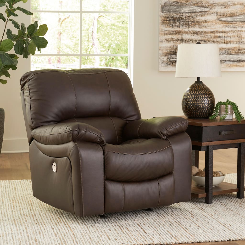Signature Design by Ashley Leesworth Brown Power Recliner