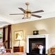 preview thumbnail 55 of 56, 52" Reversible 5-Blade Caged Ceiling Fan with Light and Remote