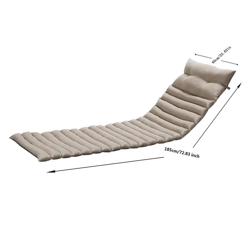 GDFStudio Arth Outdoor Chaise Lounge Cushion (Set of 2),ONLY CUSHIONS