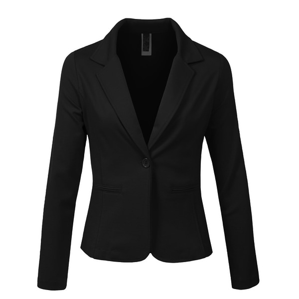 NE PEOPLE Womens Long Sleeve One Button Tailored Blazer Office Jacket. Opens flyout.