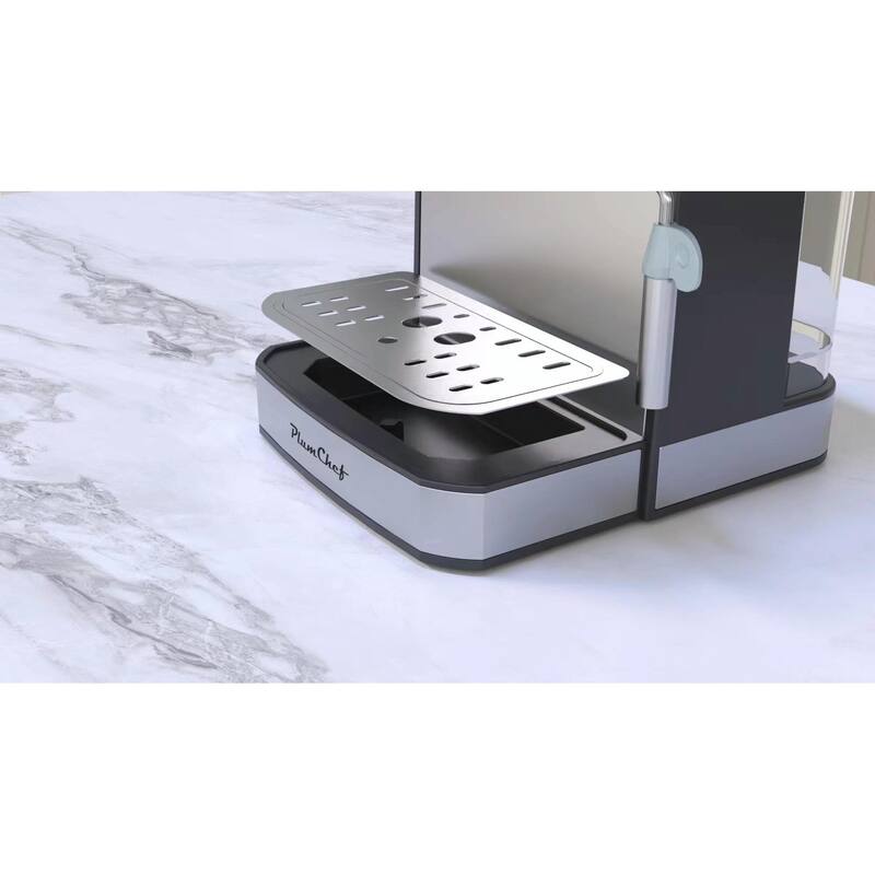 20 Bar Professional Espresso Machine with Milk Frother, Single & Double Shot, ESE Pod Compatible, Pressure Display