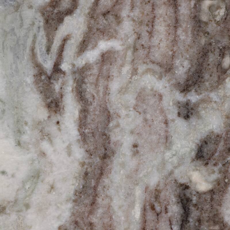 Metal and Stone Accent Table with Aluminum Base - Modern Stylish Side Table for Home Decor