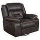 preview thumbnail 2 of 1, Greer Upholstered Swivel Glider Recliner Chair