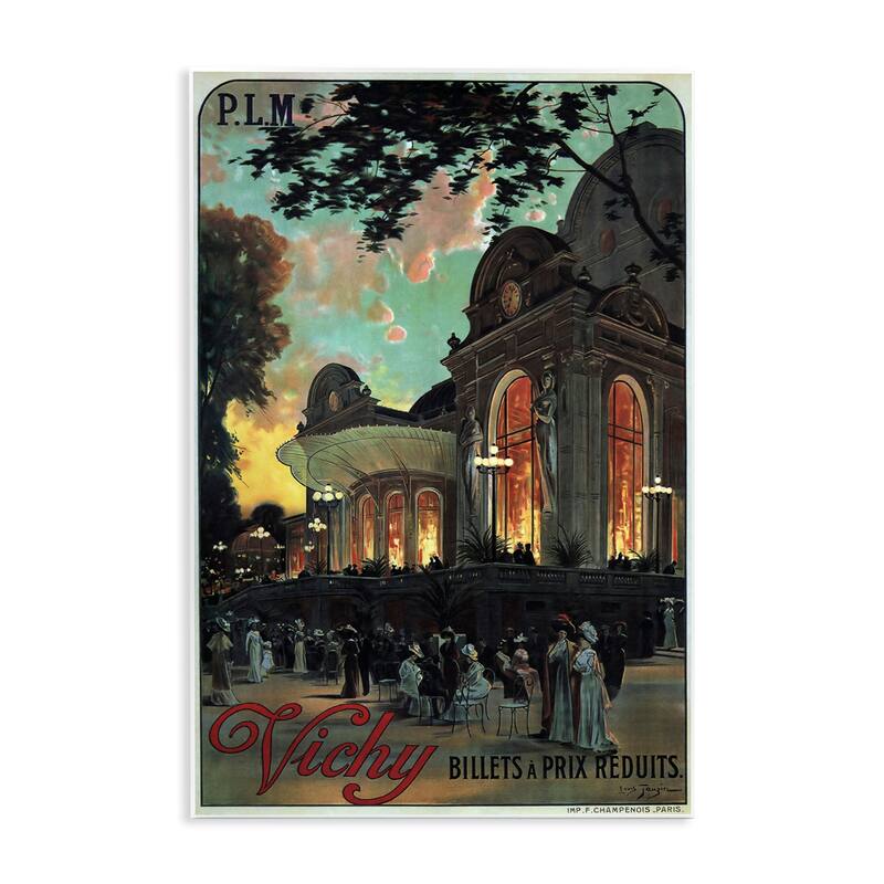 Stupell Vichy Cultural Antique Poster Wall Plaque Art Design By Marcus Jules - 10 x 15