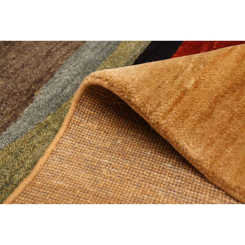 ECARPETGALLERY Hand-knotted Peshawar Ziegler Light Gold Wool Rug - 5'1 x 7'0