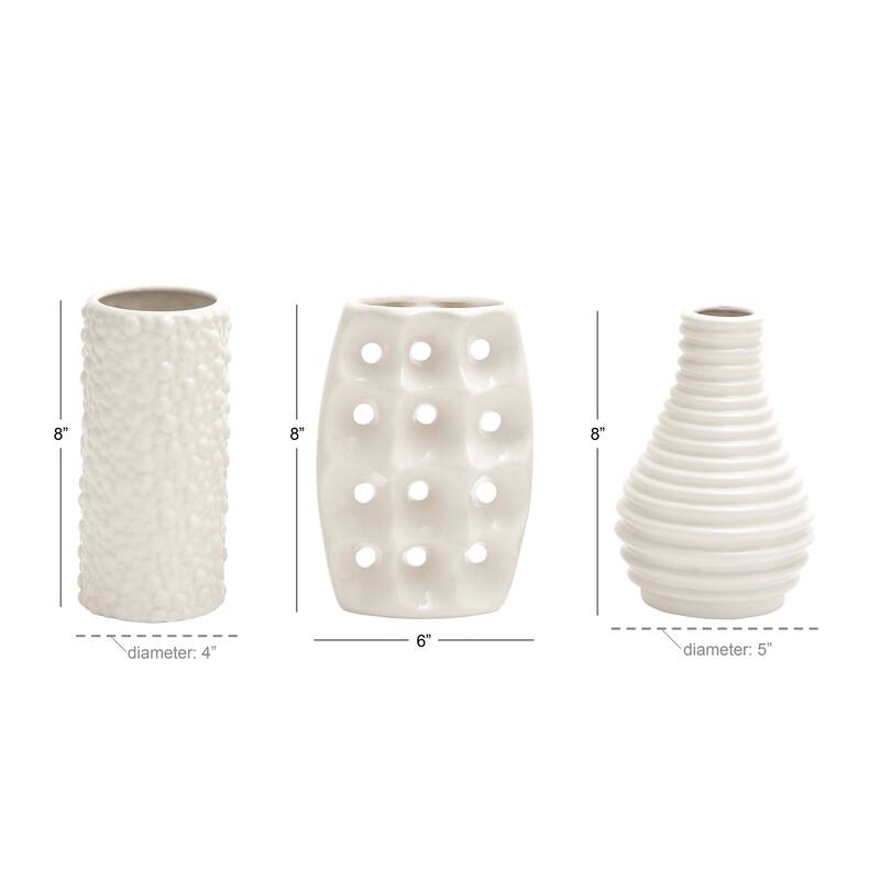 Stoneware Modern Vase (Set of 3)