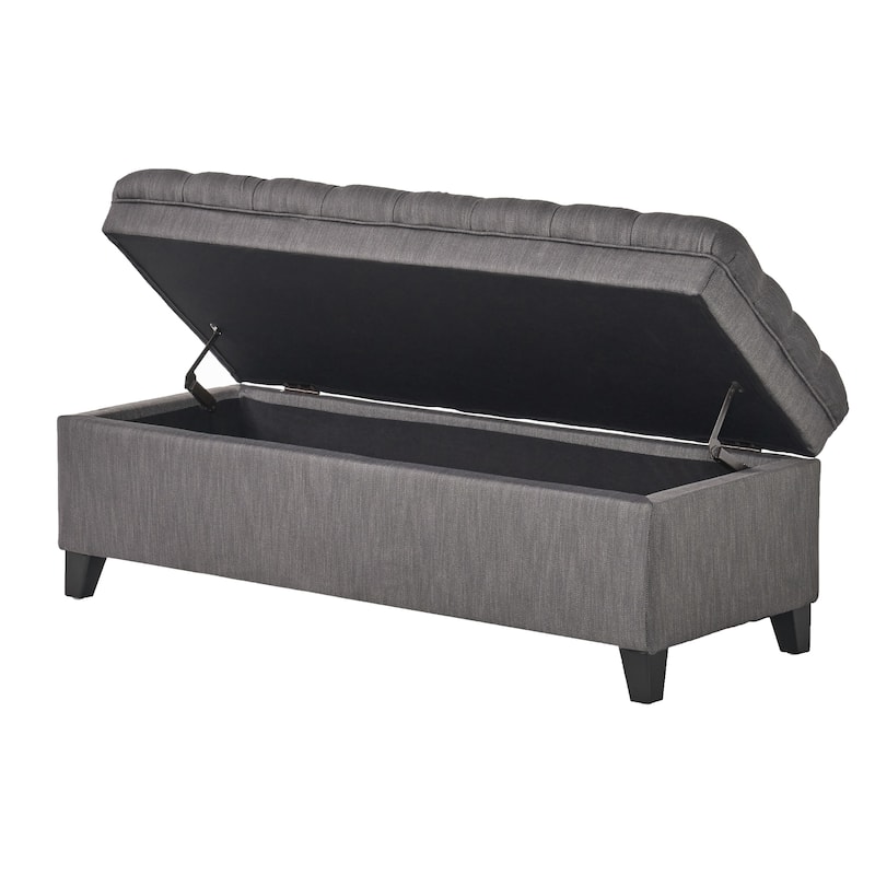 Hastings Tufted Storage Ottoman Bench by Christopher Knight Home