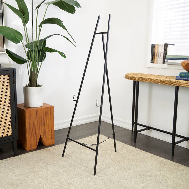 Black or Gold Metal Display 3 Tier Geometric Easel - Black