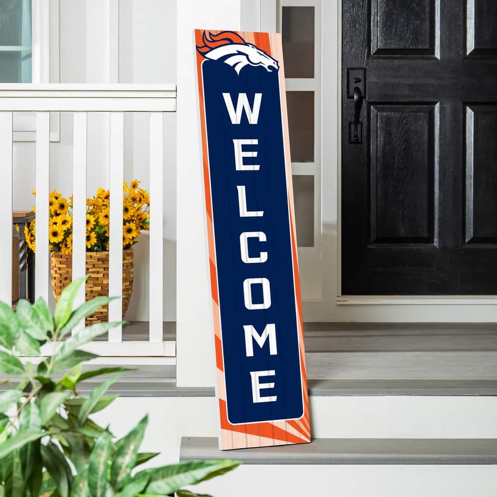 47" Porch Leaner Welcome Wall Sign, Denver Broncos