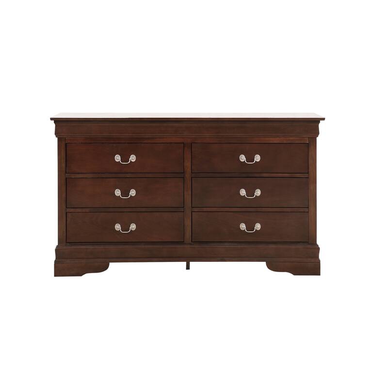 Louis Phillipe 6-drawer Bedroom Dresser