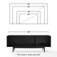 preview thumbnail 11 of 11, Crosley Liam Large Record Player Stand With Vinyl Storage - 22.25"H x 60'W x 15.75"D