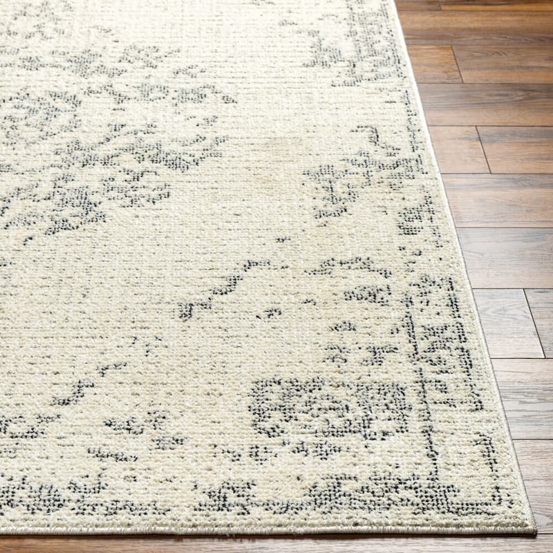 Livabliss La Boheme Distressed Medallion Area Rug